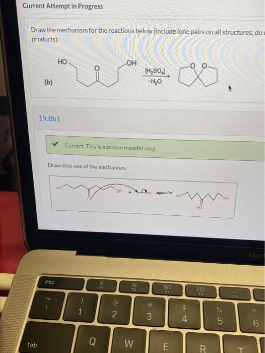 Solved Question 2 of 16 Draw a mechanism for the reactions | Chegg.com