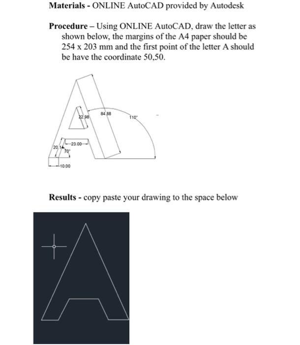 Solved Materials - ONLINE AutoCAD provided by Autodesk | Chegg.com