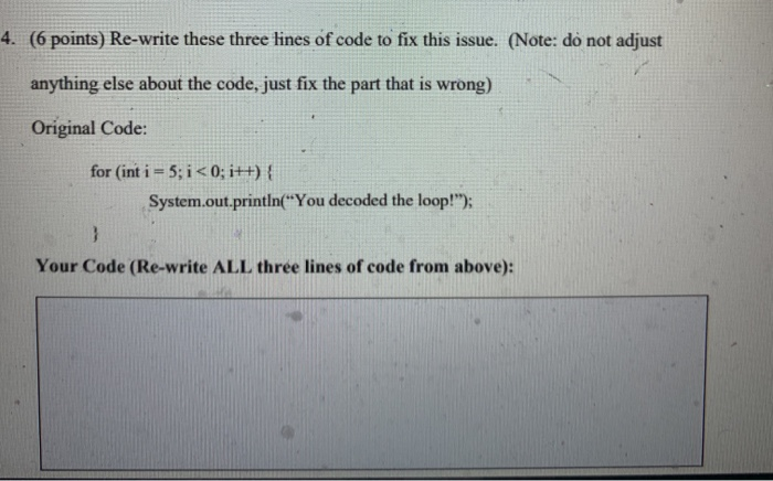 Solved 4. (6 points) Re-write these three lines of code to | Chegg.com
