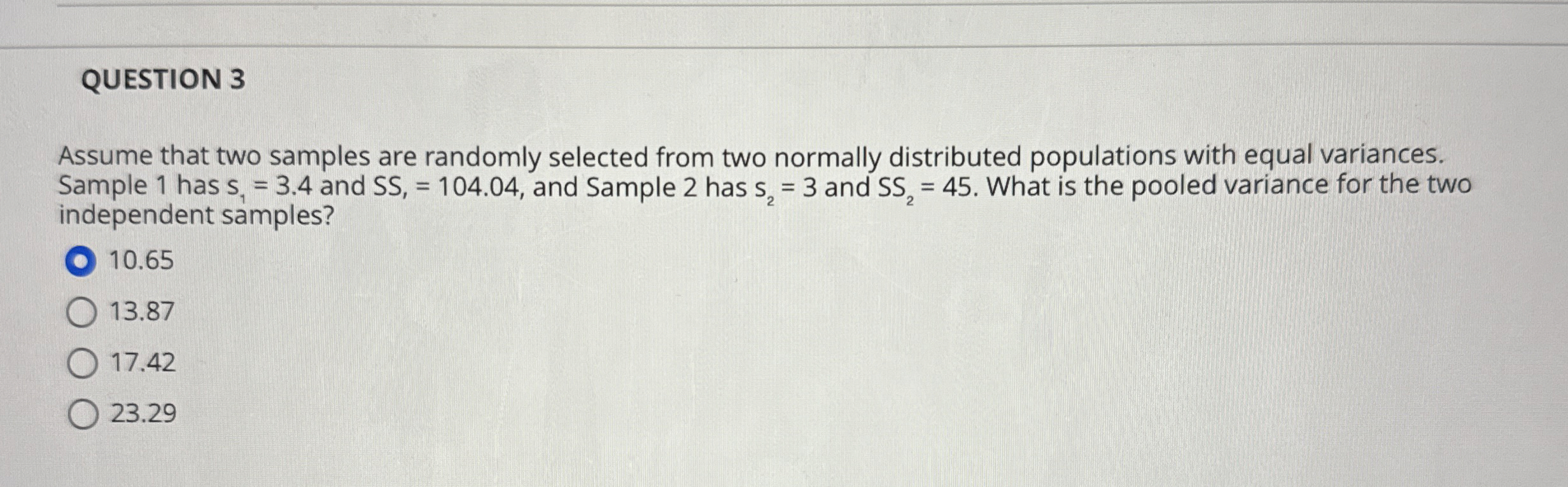 Solved QUESTION 3Assume that two samples are randomly | Chegg.com