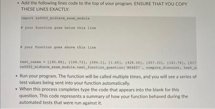 Solved Write a FUNCTION based on the following | Chegg.com
