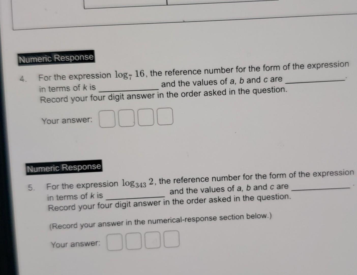 Solved Use The Following Information To Answer The Next Four | Chegg.com