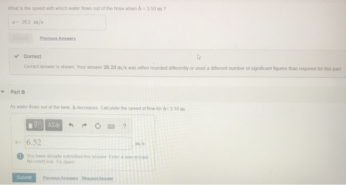 Solved A large tank of water has a hose connected to it, as | Chegg.com