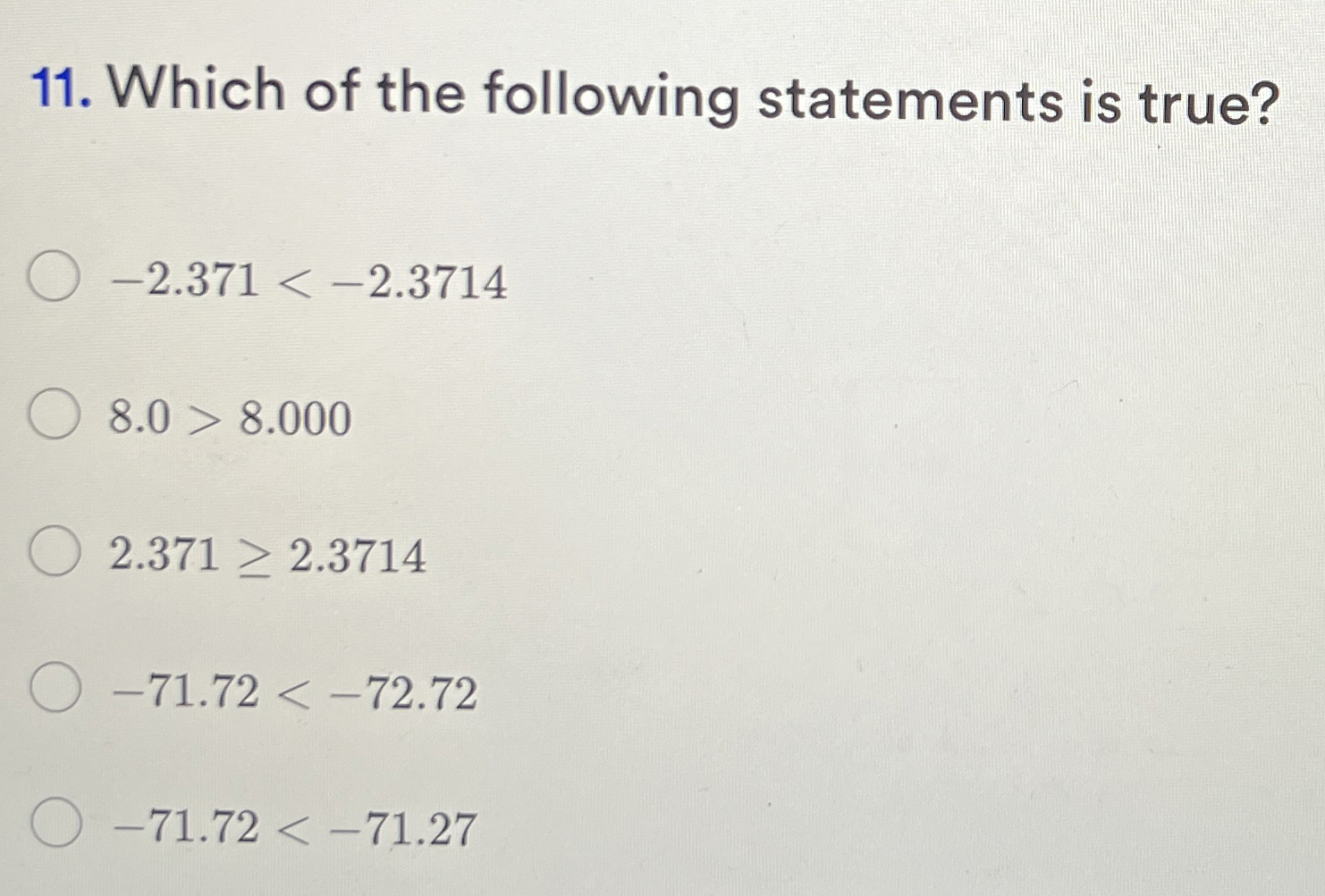 Solved Which of the following statements is | Chegg.com