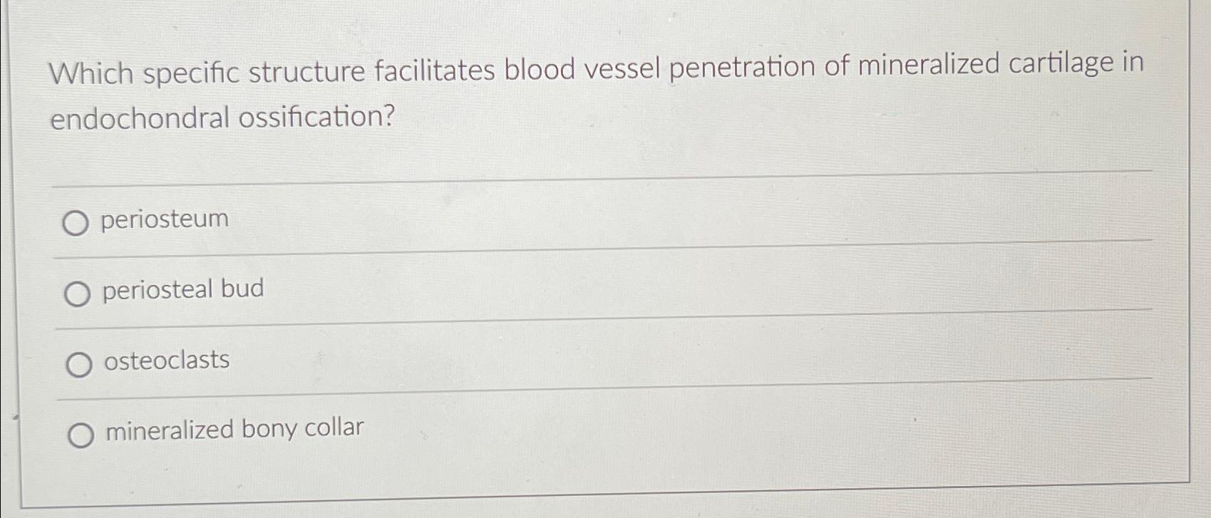 Solved Which specific structure facilitates blood vessel | Chegg.com