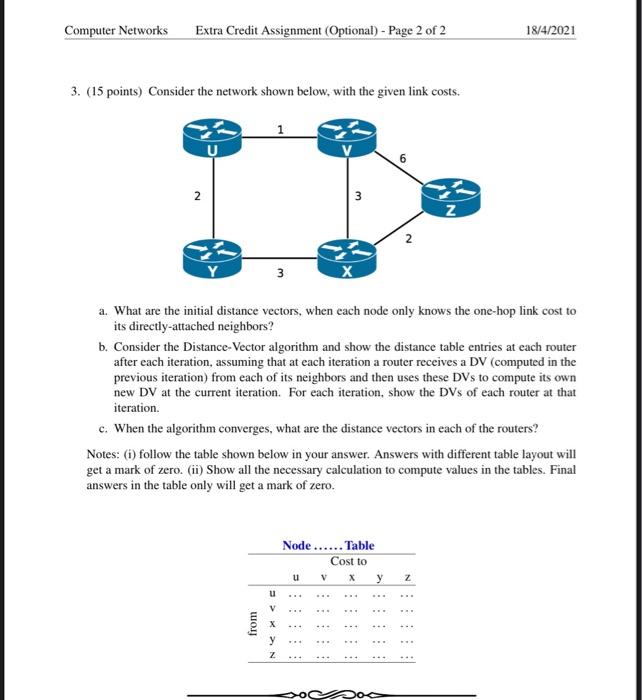 Solved 14033103-4 - Computer Networks Spring 2021 (Term 2 - | Chegg.com