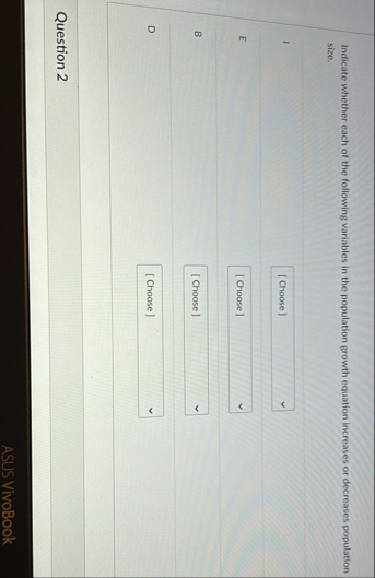 Solved Indicate whether each of the following variables in | Chegg.com