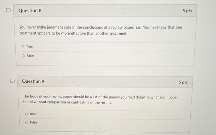 Solved You never make judgment calls in the conclusions of a | Chegg.com