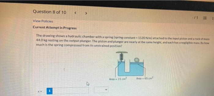 Solved Question 8 of 10 71 View Policies Current Attempt | Chegg.com
