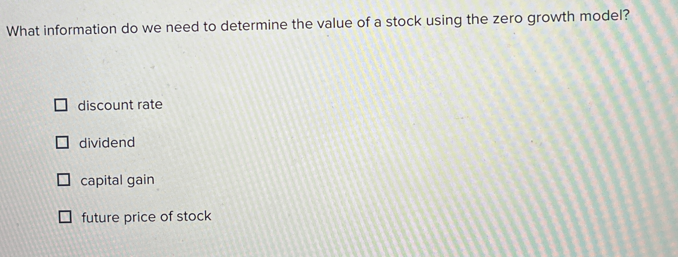 Solved What information do we need to determine the value of | Chegg.com