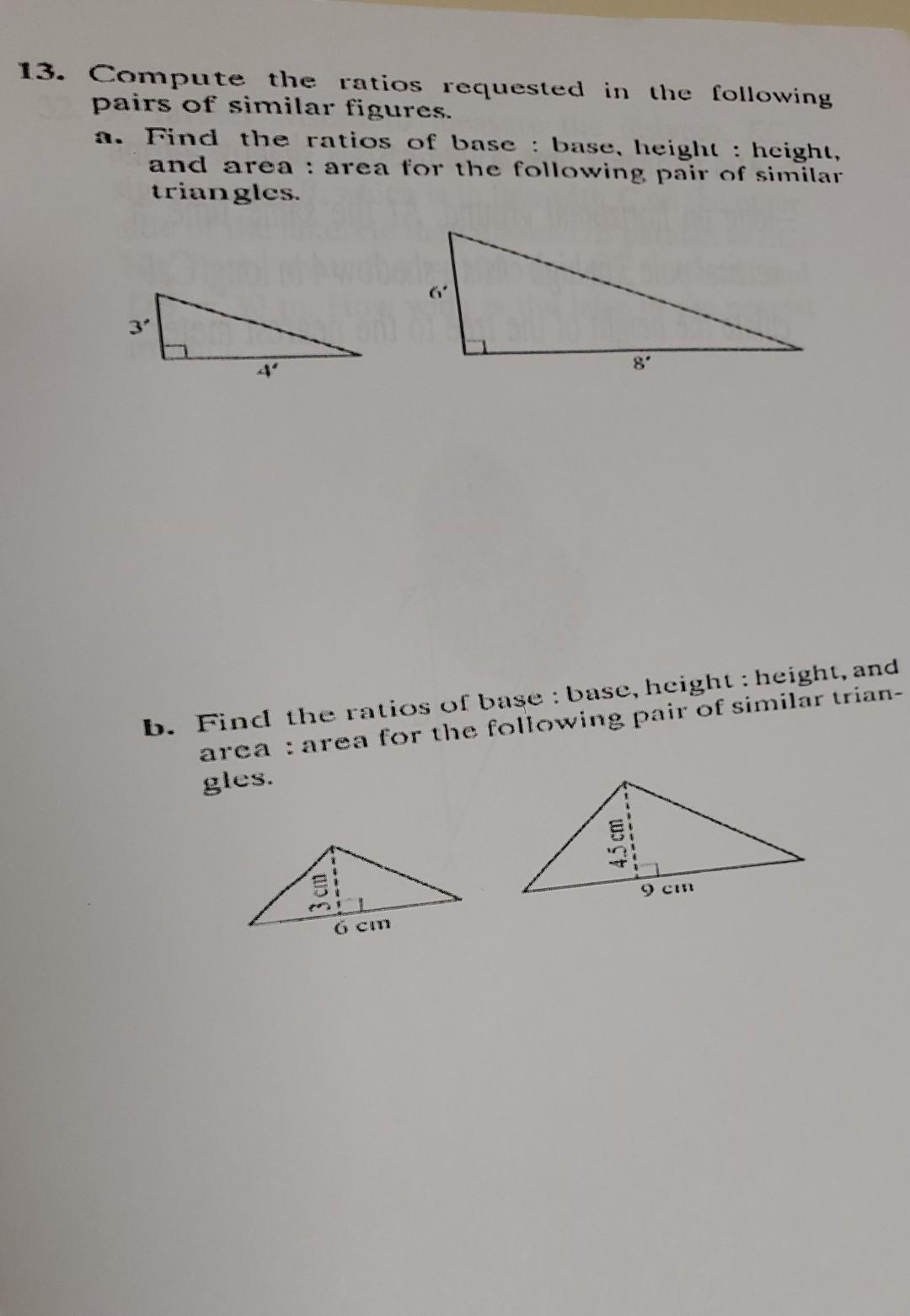 Solved 13. Compute the ratios requested in the following | Chegg.com