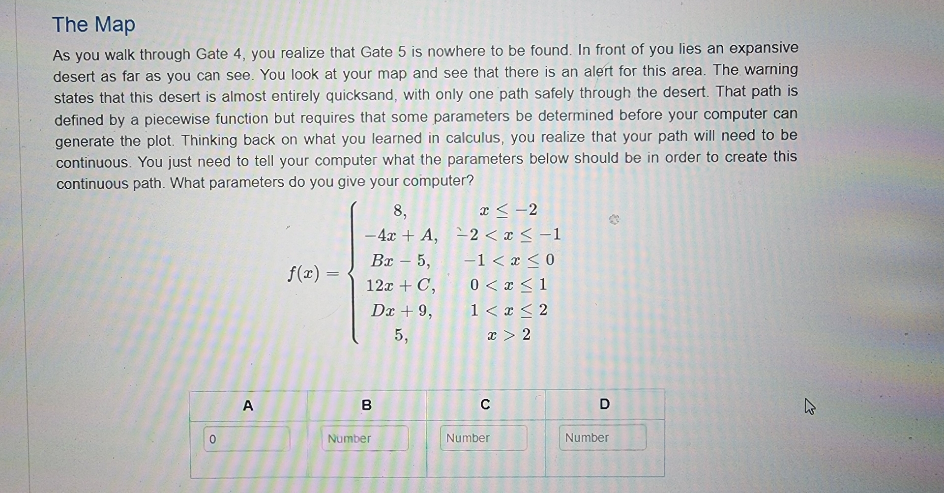 Solved The MapAs you walk through Gate 4, ﻿you realize that | Chegg.com