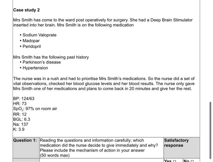 Solved Case study 1 Mr Jones has been admitted to the