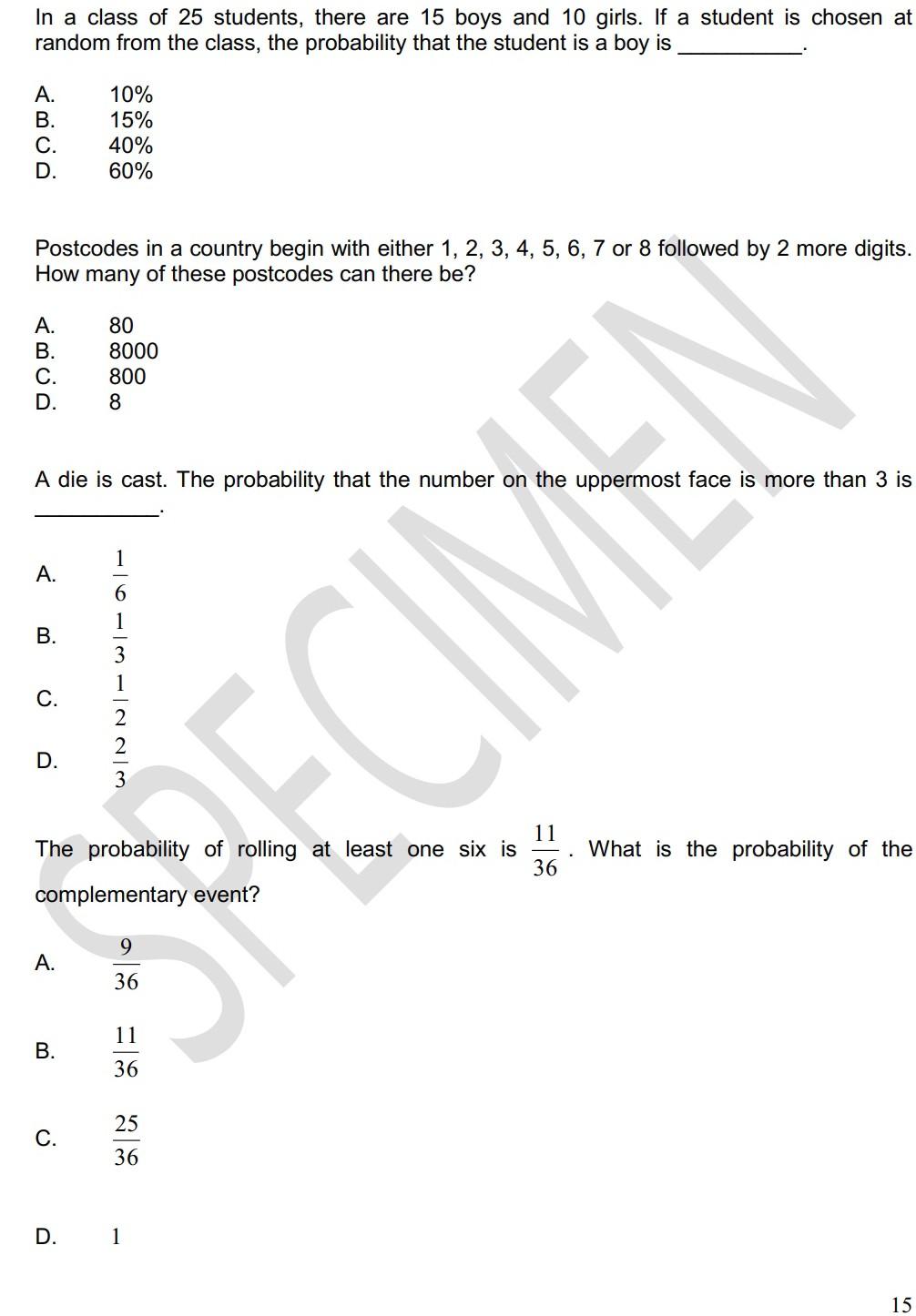 Solved In a class of 25 students, there are 15 boys and 10 | Chegg.com