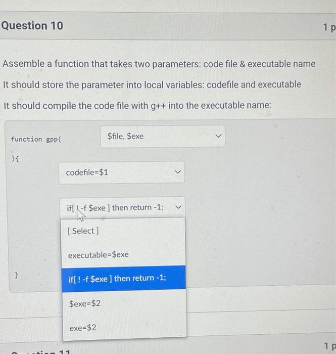 Solved Question 10 1 pts Assemble a function that takes two | Chegg.com