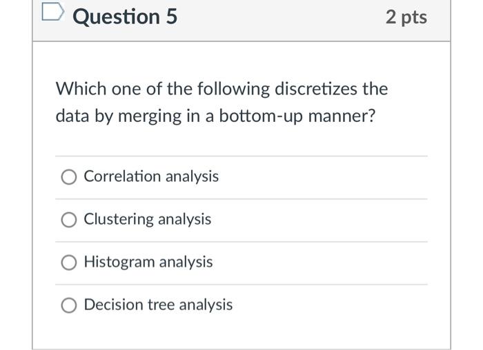 Solved Question 5 2 pts Which one of the following | Chegg.com