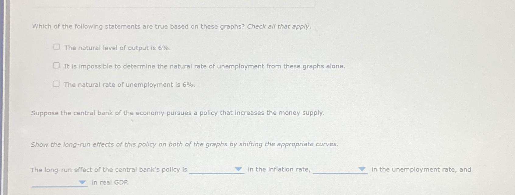 Solved Which of the following statements are true based on | Chegg.com