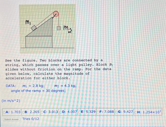 Solved See The Figure. Two Blocks Are Connected By A String, | Chegg.com