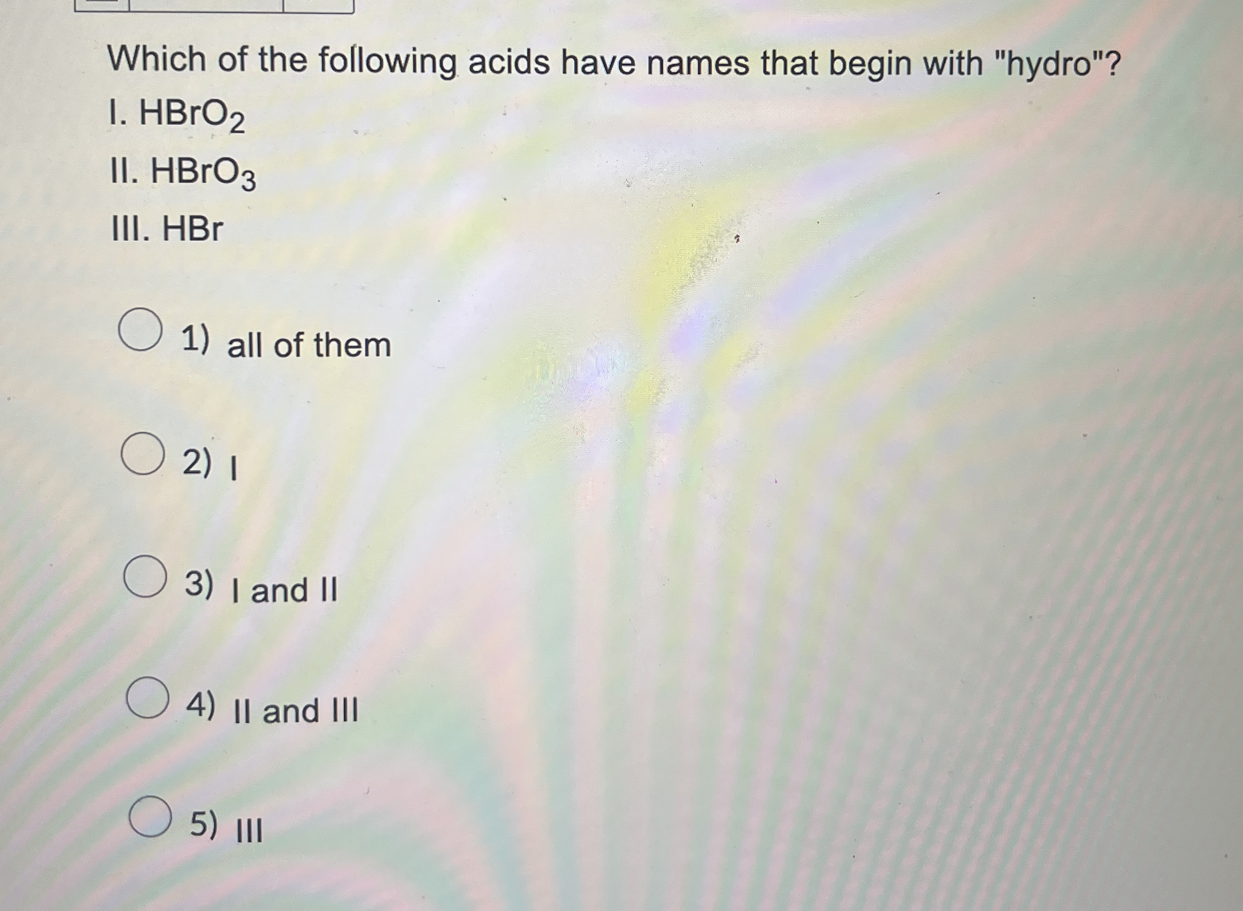 Solved Which of the following acids have names that begin