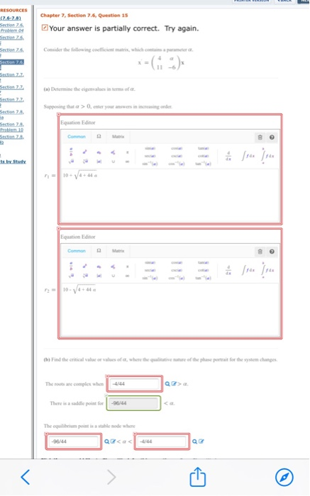 Solved RESOURCES (26-28) Section 5 Probem 4 Chapter 7, | Chegg.com