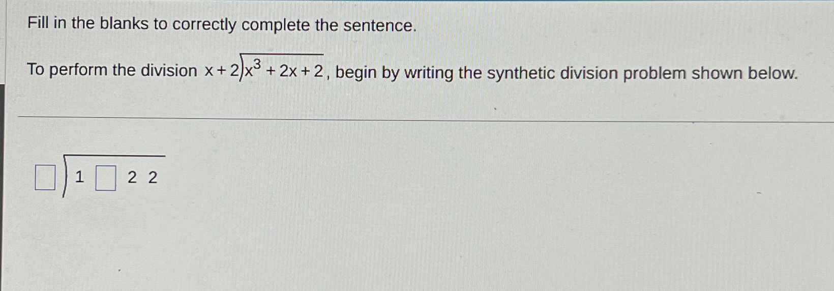 Solved Fill in the blanks to correctly complete the | Chegg.com