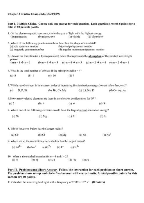 Solved 12. Calculate the wavelength in meter of a radiation | Chegg.com