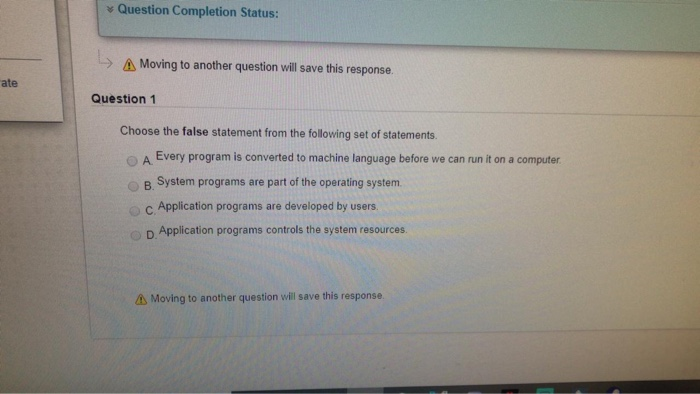 Solved Question Completion Status: > A Moving to another | Chegg.com