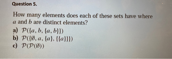 Solved Question 5. How many elements does each of these sets | Chegg.com