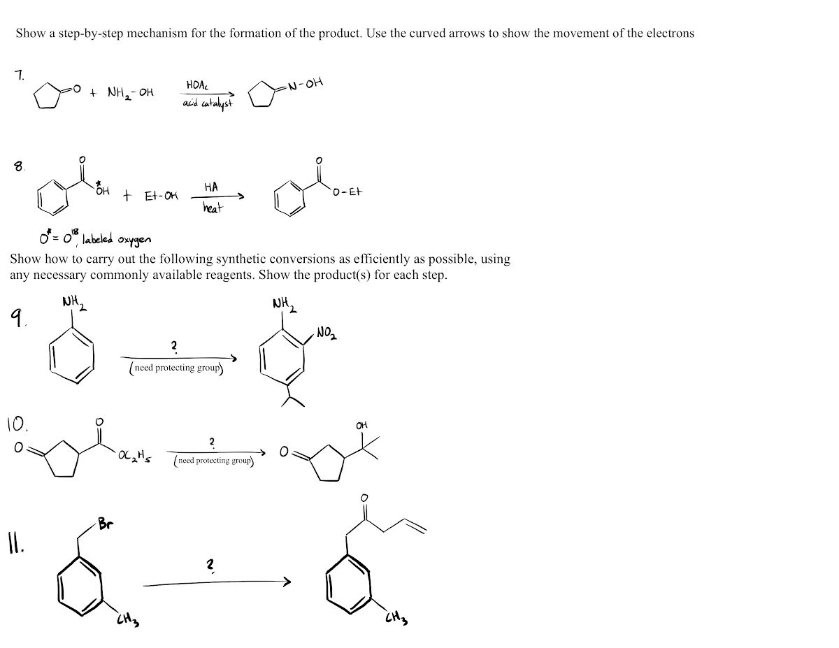 Solved Show a step-by-step mechanism for the formation of | Chegg.com
