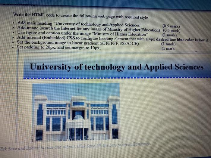 Solved Write the HTML code to create the following web page | Chegg.com