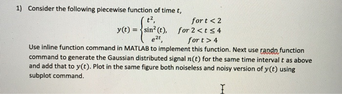 Solved 1) Consider the following piecewise function of | Chegg.com