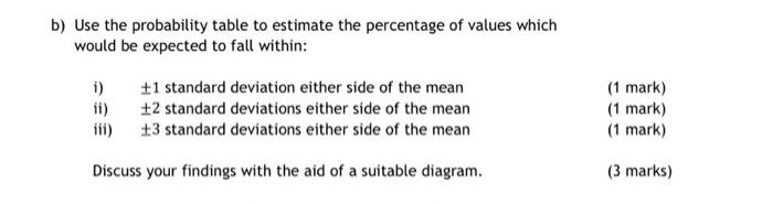 Solved B) Use The Probability Table To Estimate The | Chegg.com