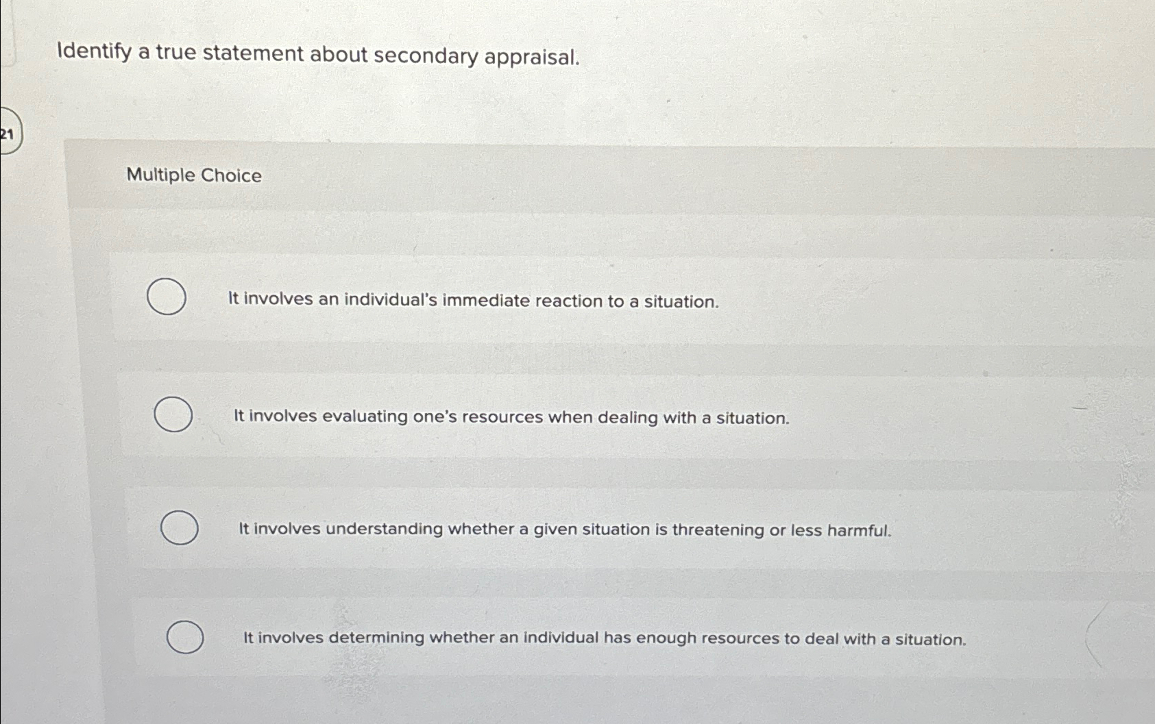 Solved Identify a true statement about secondary | Chegg.com