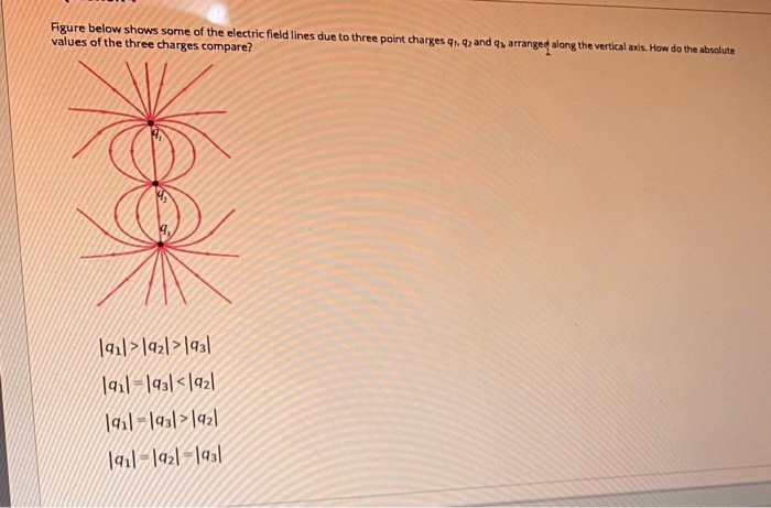Solved Figure below shows some of the electric field lines | Chegg.com