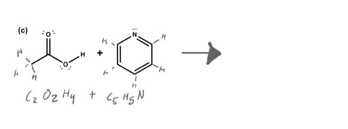 Solved what would the product of C2O2H4 + C5H5N be? | Chegg.com