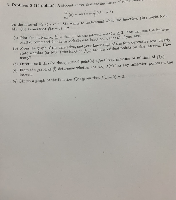 Solved 3 Problem 3 15 Points A Student Knows That The Chegg Com