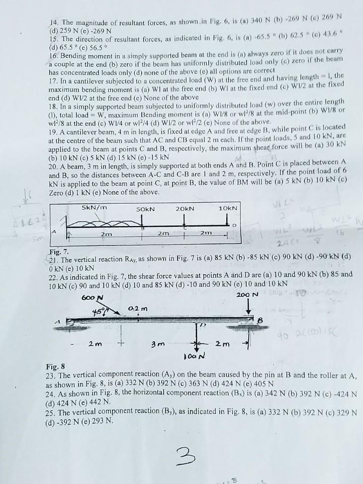 Solved 1. Which of the following is incorrect? (a) the