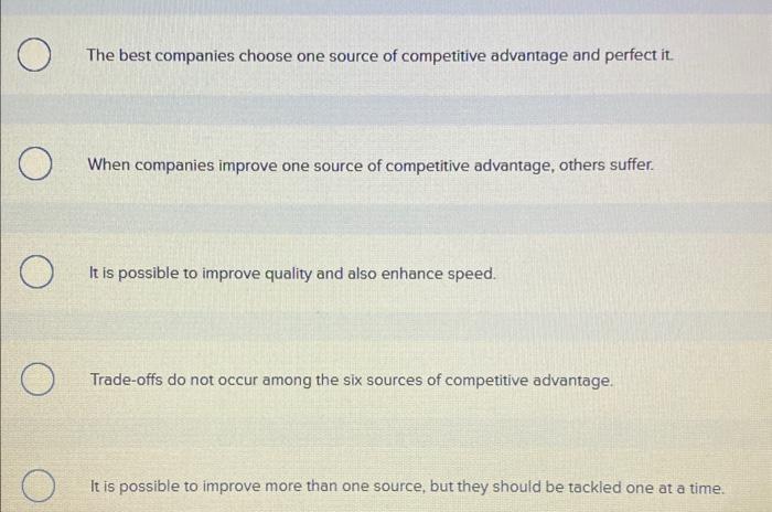 Solved Which of the following statements is true of the | Chegg.com