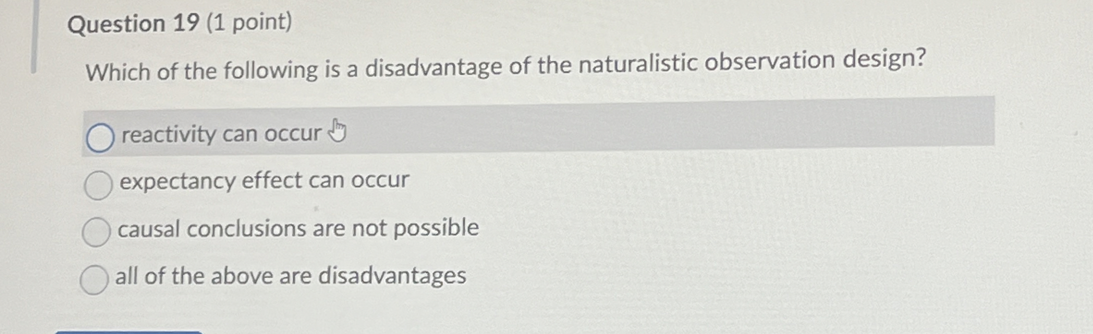 Solved Question 19 (1 ﻿point)Which of the following is a | Chegg.com