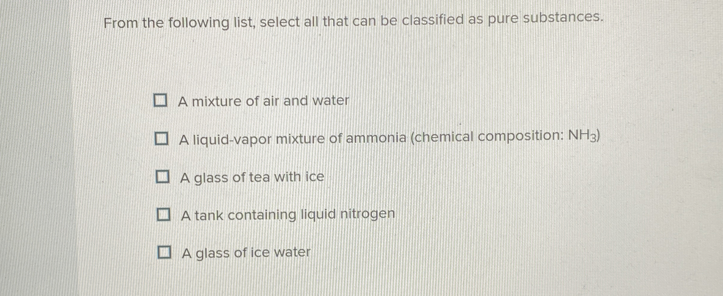 Solved From the following list, select all that can be