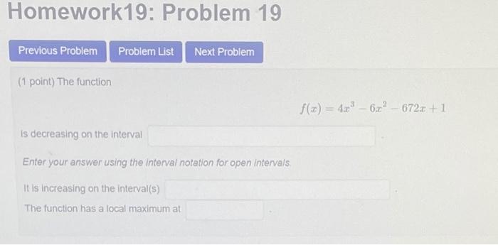 Solved Homework19: Problem 19 Previous Problem Problem List | Chegg.com
