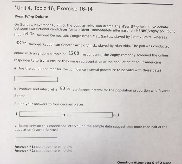 Answers - Topic 16