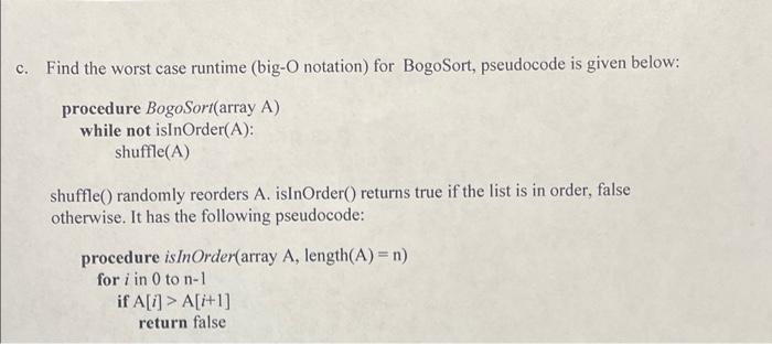 solved-2-big-o-analysis-worst-case-time-complexity-a-chegg