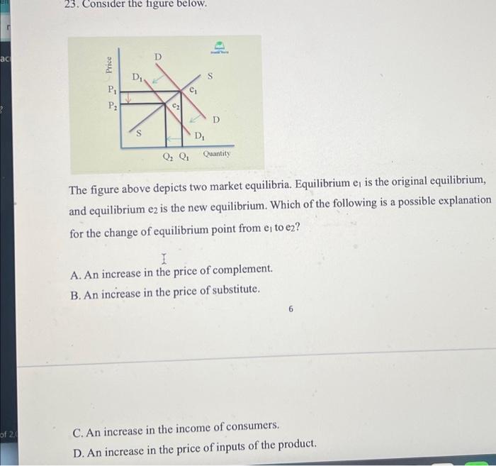 Solved 23. Consider The Figure Below. The Figure Above | Chegg.com