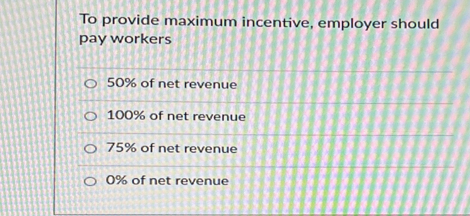 Solved To provide maximum incentive, employer should pay | Chegg.com