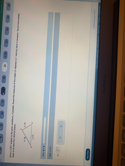 Solved for the second one solve the A and B and C angels | Chegg.com