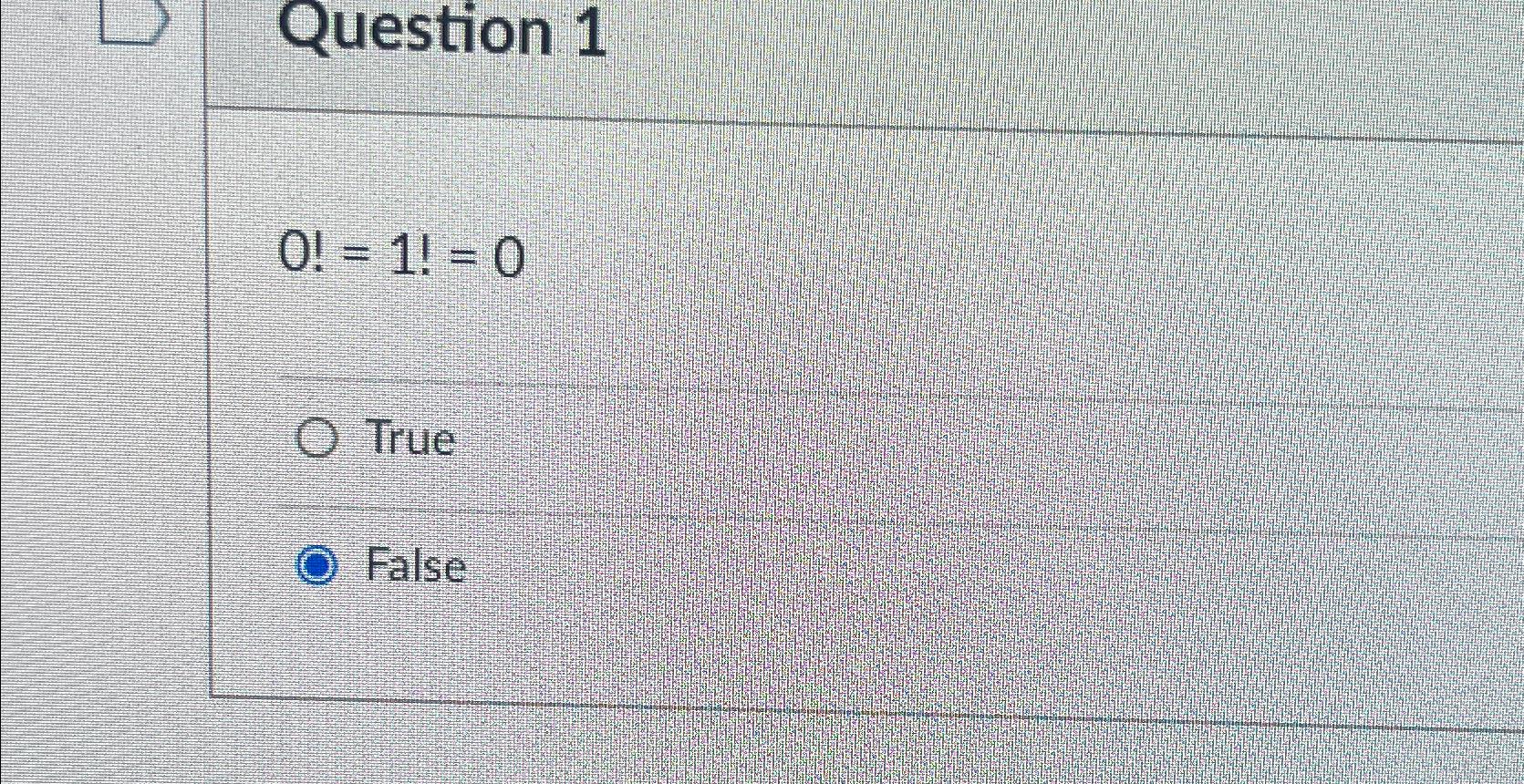 Solved Question 10≠1≠0TrueFalse | Chegg.com