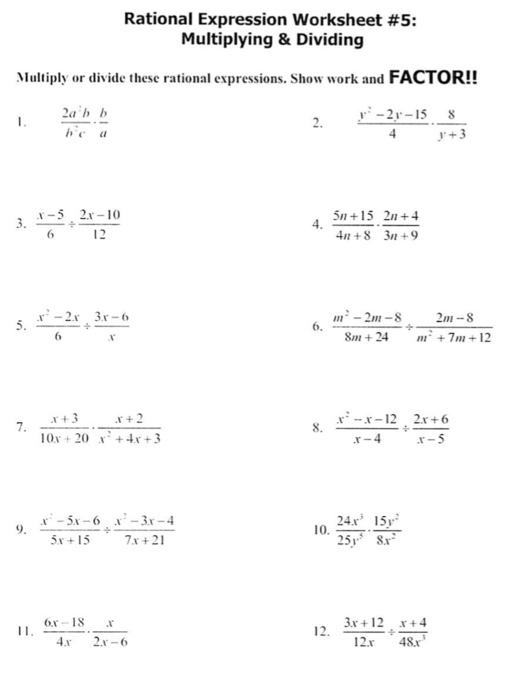 Multiplying And Dividing Rational Expressions Quiz Active Santa Dillon s Multiplication Worksheets