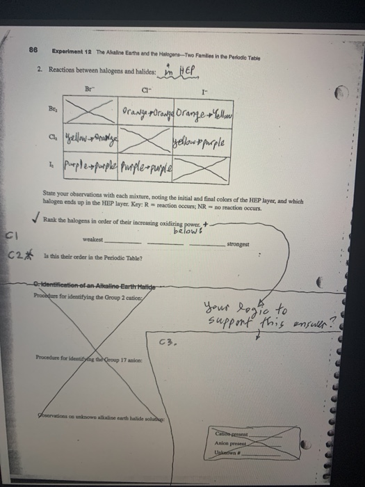 Name Experiment 12 Lllllllll Observations And Chegg 