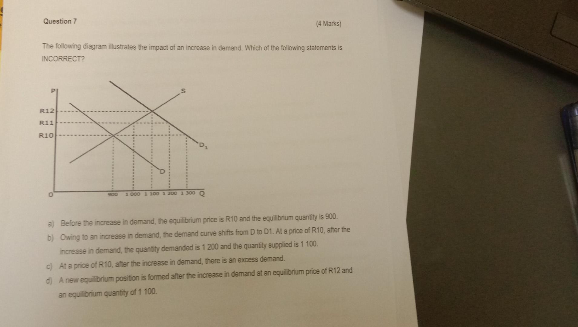 Solved Question 7 (4 Marks) The Following Diagram | Chegg.com